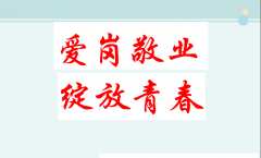 爱岗敬业 创先争优 奉献青春